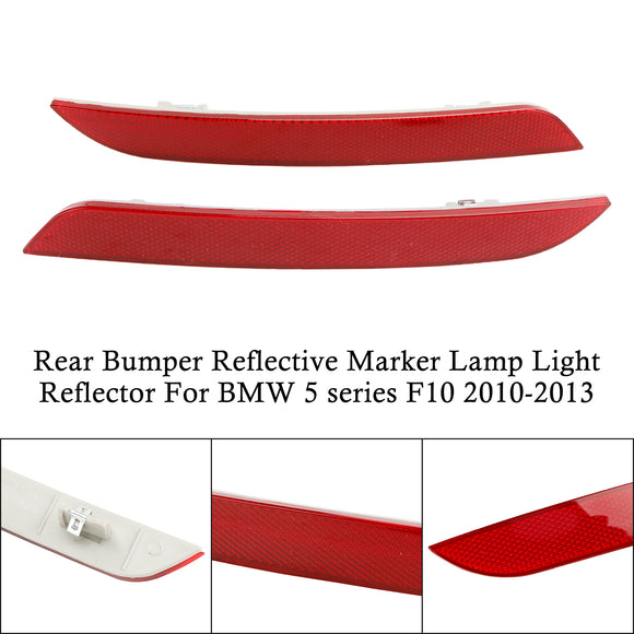 Tail Fog Lamps Light Rear Bumper Reflector Pair For BMW 5-series F10/F18 10-13
