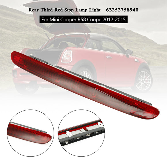 Rear Third Red Stop Lamp Light?63252758940 For Mini Cooper R58 Coupe 2012-2015