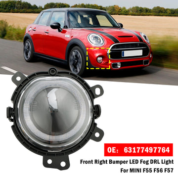 LED Front Right Fog Light 63177497764 For BMW Mini F55 F56 F57 Clubman F54 - 0