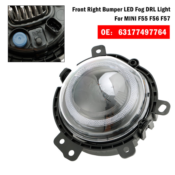 LED Rechtsvoor Mistlamp 63177497764 Voor BMW Mini F55 F56 F57 Clubman F54
