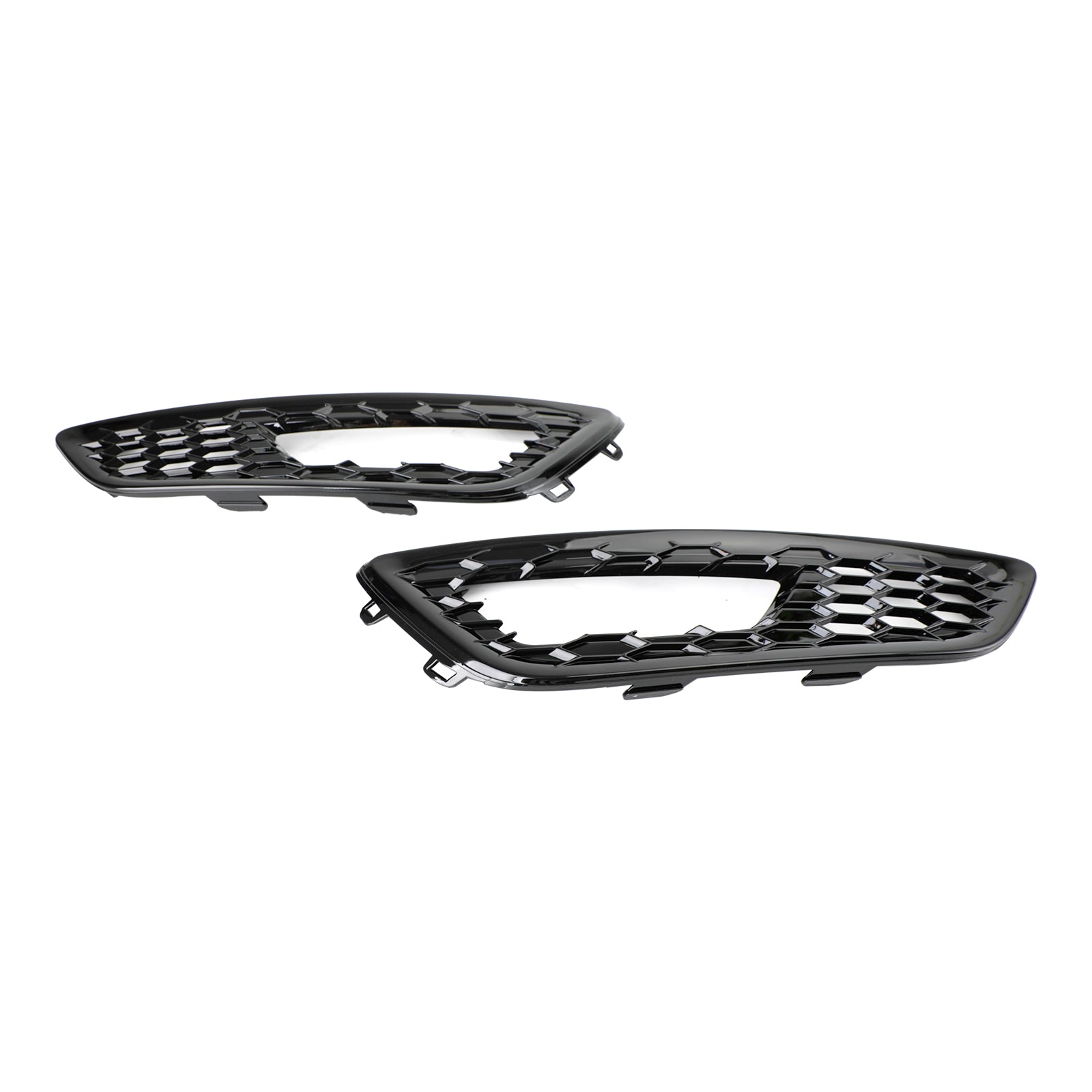 Ford 2015-2017 Focus F1EZ15200A F1EZ15201A Pair Front Bumper Fog Light Lamp Cover Bezel Grill