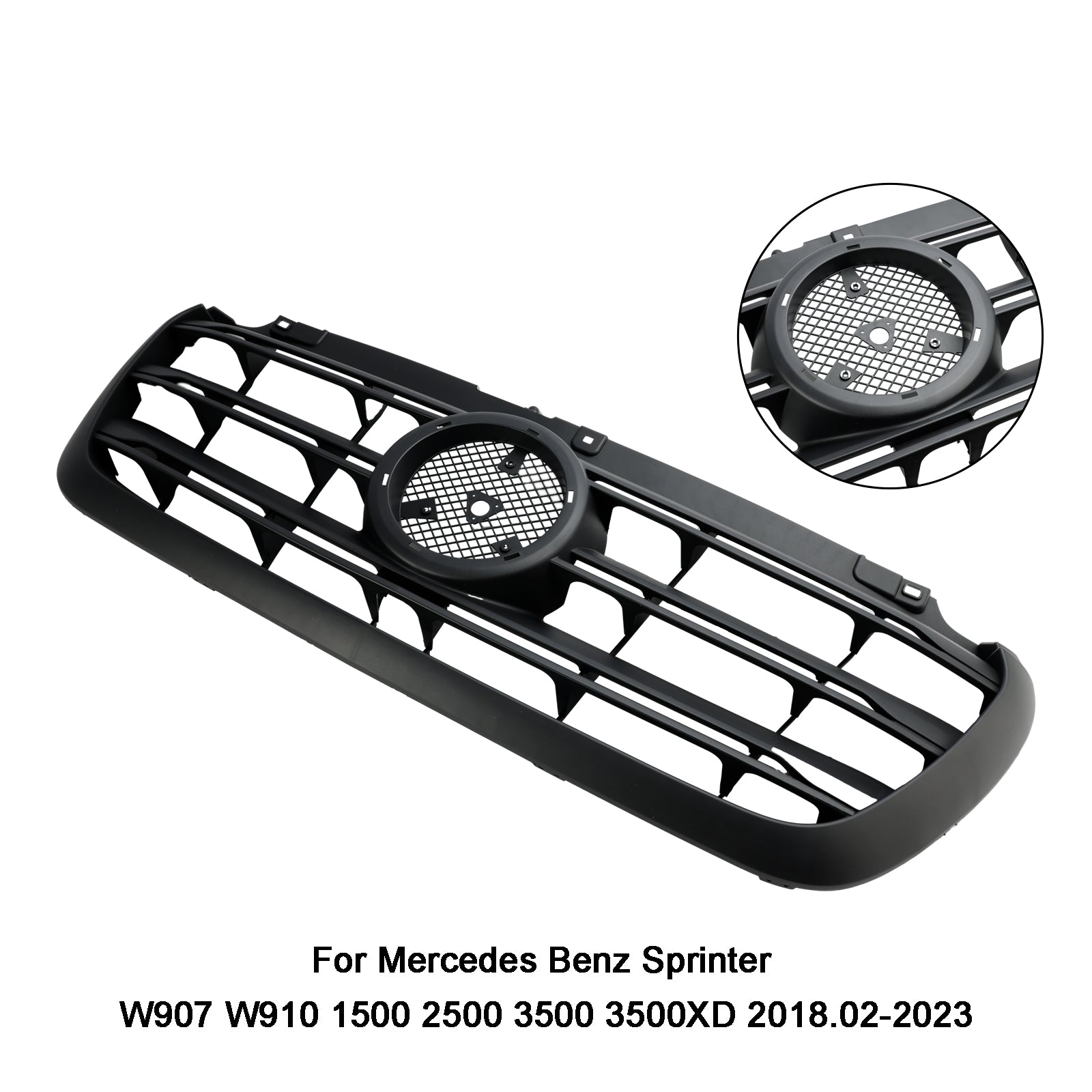 Parrilla delantera para parachoques Mercedes Benz Sprinter W907 W910 1500 2500 3500 3500XD 2019-2022