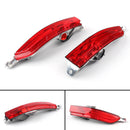 1Pair Red Rear Fog Lamp Bumper Cover Reflector For VW Touareg 2011-2014-2