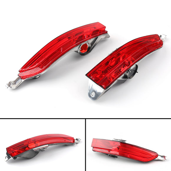 1Pair Red Rear Fog Lamp Bumper Cover Reflector For VW Touareg 2011-2014