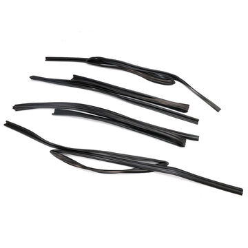 4pcs Door Glass Rubber Seal Moulding For Toyota Land Cruiser FJ80 LX450 1991-1997
