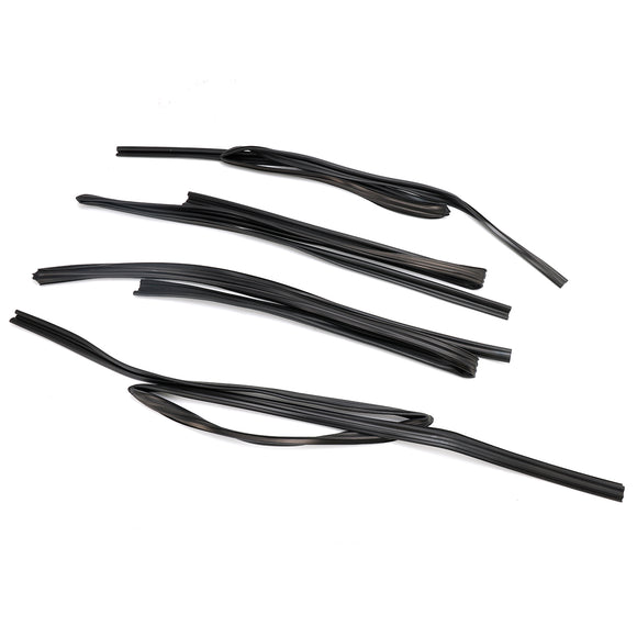 Moldura de sello de goma de vidrio para puerta de 4 Uds para Toyota Land Cruiser FJ80 LX450 91-1997