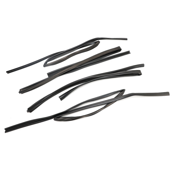 Moldura de sello de goma de vidrio para puerta de 4 Uds para Toyota Land Cruiser FJ80 LX450 91-1997