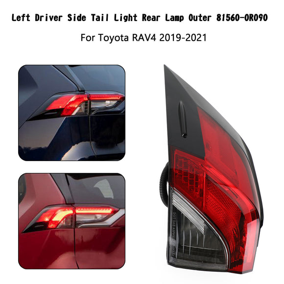 Linke Fahrerseite Rücklicht Rückleuchte außen 81560-0R090 für Toyota RAV4 19-2021
