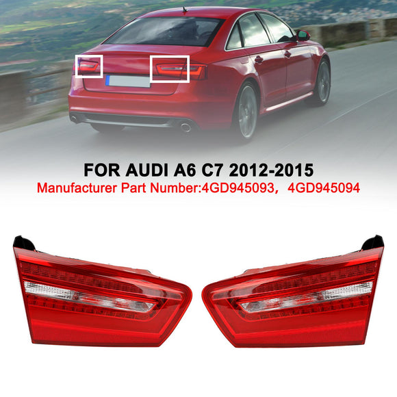 2x vasen+oikea takaluukun LED-takavalolamppu AUDI A6 C7 2012-2015