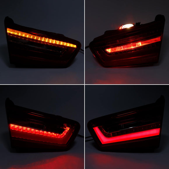 2x vasen+oikea takaluukun LED-takavalolamppu AUDI A6 C7 2012-2015