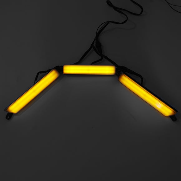 Grade do para-choque dianteiro com luz led amarela para Ford Ranger 2015-2023 T7 T8