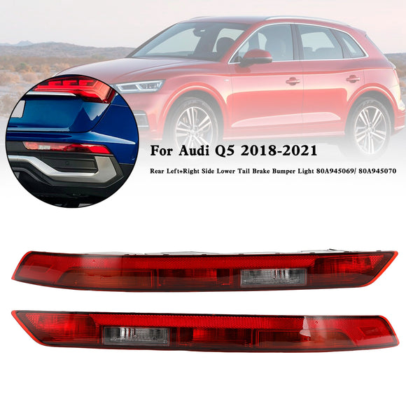 Hinten L+R Seite Untere Heckbremse Stoßstange Licht 80A945069/70 Für Audi Q5 2018-2021