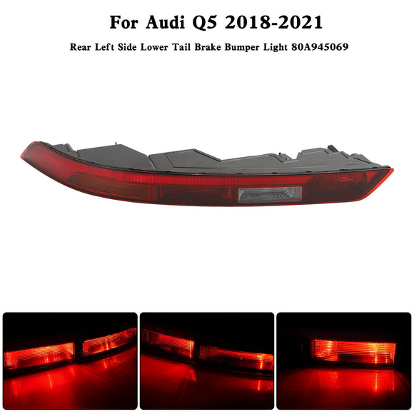 Hinten links untere Heckbremsstoßstangenleuchte 80A945069 für Audi Q5 2018–2021