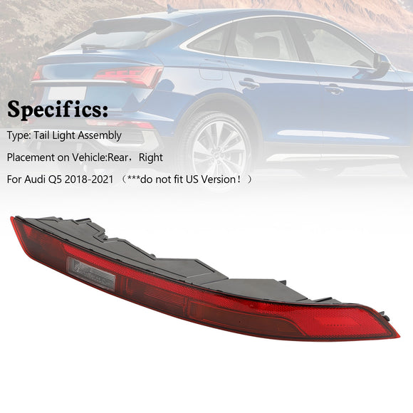 Rechtsachter Lagere Staartrem Bumper Licht 80A945070 Voor Audi Q5 2018-2021
