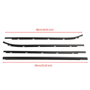 4pcs Outside Door Weatherstrip Belt 822102L000 For Hyundai i30 2008-2011 - 0