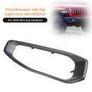 Embellecedor de luz antiniebla del lado del pasajero delantero 6BU58TZZAA para Jeep Gladiator 2020-2023-2