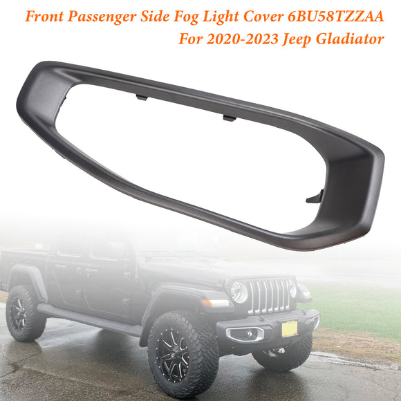 Embellecedor de luz antiniebla del lado del pasajero delantero 6BU58TZZAA para Jeep Gladiator 2020-2023
