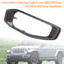 Embellecedor de luz antiniebla del lado del conductor delantero 6BU59TZZAA para Jeep Gladiator 2020-2023-6