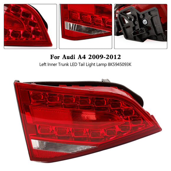 Left Inner Trunk LED Tail Light Lamp For Audi A4 2009-2012