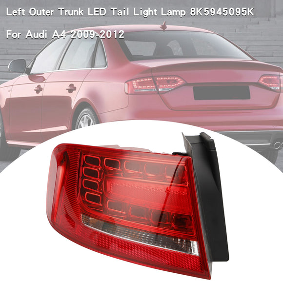 Feu arrière LED pour coffre extérieur gauche, pour Audi A4 2009 – 2012