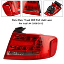 Feu arrière LED pour coffre extérieur droit, pour Audi A4 2009 – 2012-7