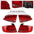 4pcs Outer+Inner Trunk LED Tail Light Lamp For Audi A4 2009-2012-7