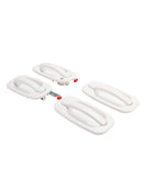 Juego de manijas de puerta exteriores pintadas de blanco, 4 Uds., para Silverado 1999-2007-4
