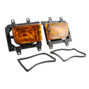 Front Bumper Yellow Fog Lights Plastic Lens Kit For 85-93 BMW E30 3-Series Sedan-16