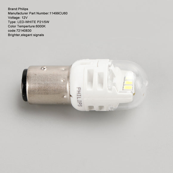 Für Philips 11499CU60X2 Ultinon Pro6000 LED-WEISS P21/5W 6000K 250/50lm