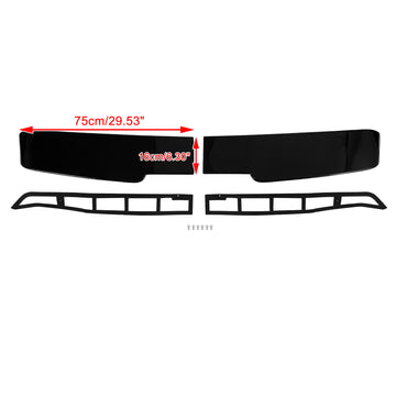 2004-2024 VW Transporter T5 T6 Twin Door Black Premium Barn Door Spoiler - 0