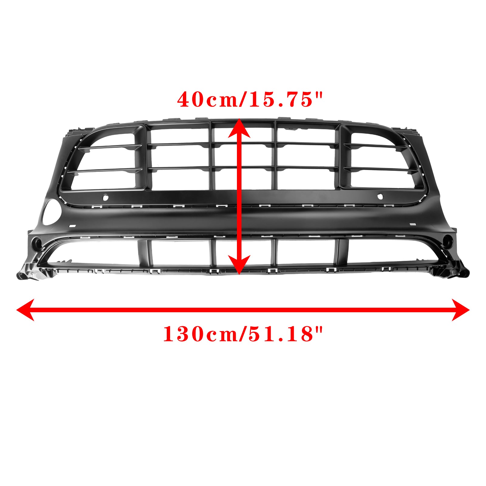 Reemplazo de rejilla de parachoques delantero de malla negra para Porsche Macan GTS 2014-2017 95B807683-AG 95B-807-683-AG-0K1 - 0