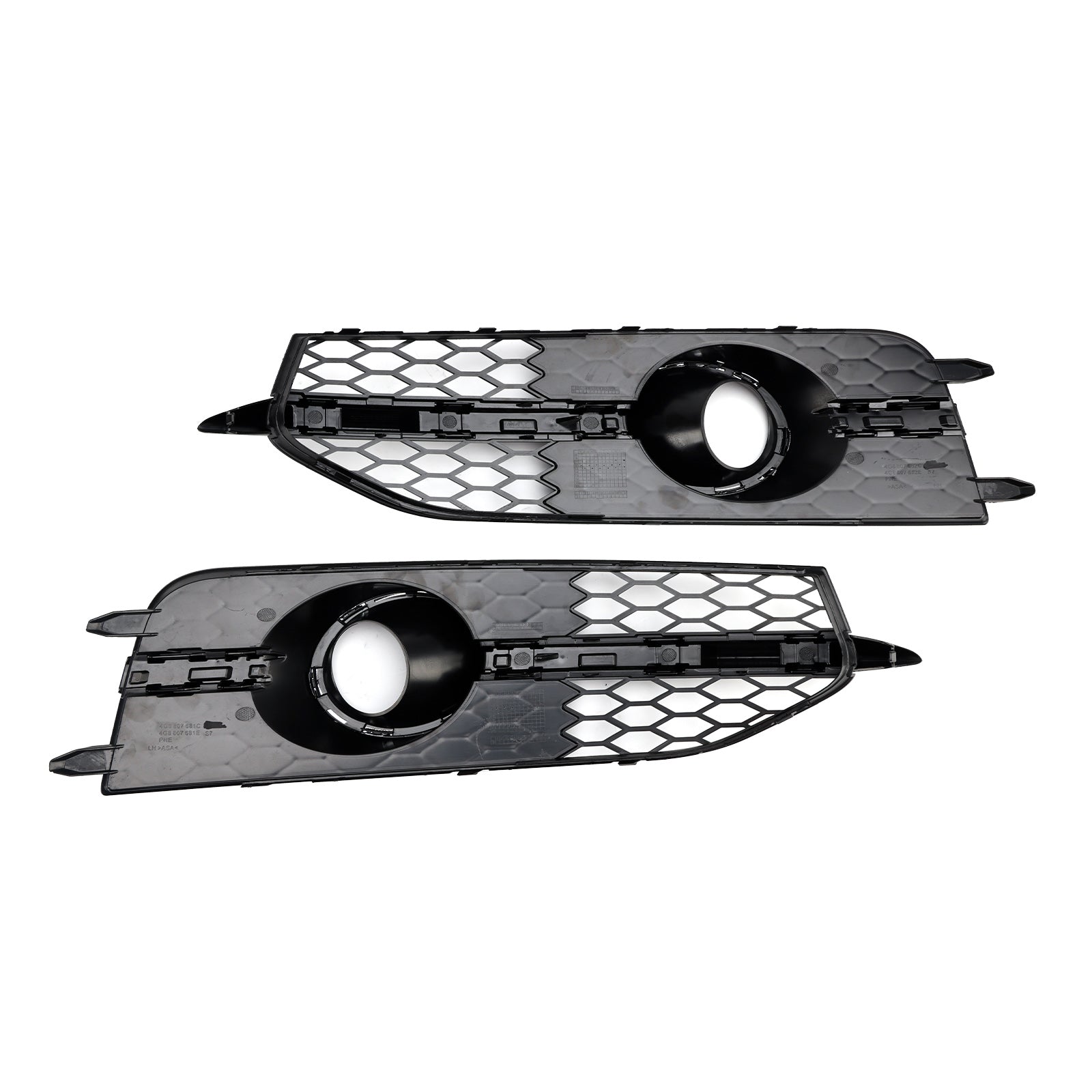 Audi A7 S-Line/S7 2012-2015 parachoques delantero negro rejilla de luz antiniebla cubierta de parrilla inferior de panal 4G8807681C9B9 4G8807682C9B9