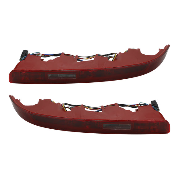 L+R Rear Bumper Reflector Reverse Tail Brake Light Fog Lamp For Audi Q7 4L 06-15