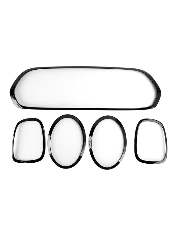 2014-2021 Mini F55 F56 F57 Cooper S/Cooper SD borde de parrilla negro + borde de faro + borde de luz trasera