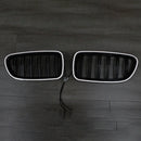 Grade de pára-choques renal Fit BMW Série 5 F10 F11 2010-2016 Gloss Black-11