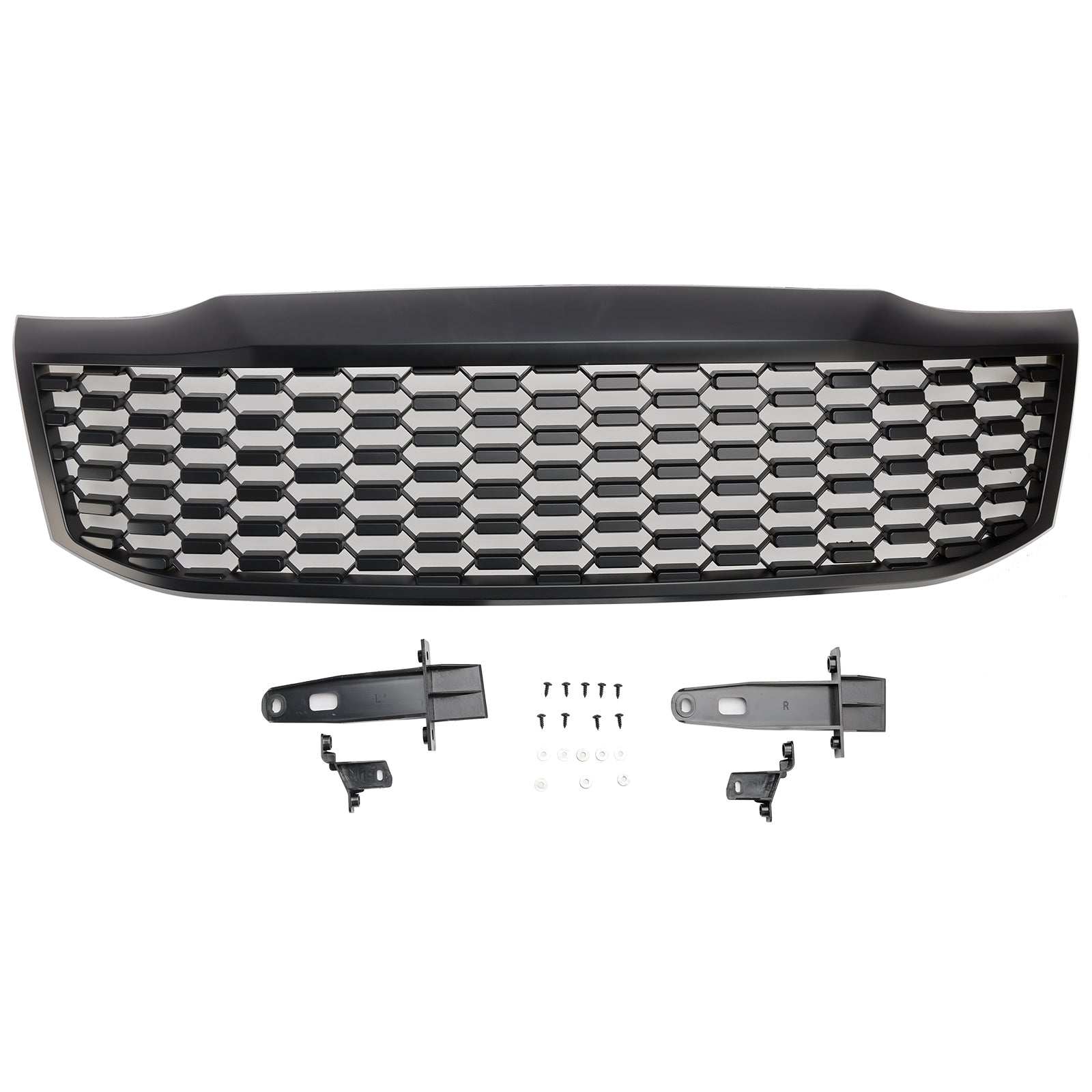 Grille de pare-chocs avant Toyota Hilux Vigo MK7 2012-2014 Grille noire mate