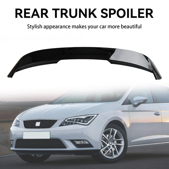 Glanzend zwarte kofferbak dakspoiler geschikt voor Seat Leon MK3 5F 2012-2020 5-deurs