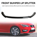 Glanzend zwarte voorspoiler Lip Performance geschikt voor Seat Leon 5F 2012-2020-4