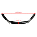 Glanzend zwarte voorspoiler Lip Performance geschikt voor Seat Leon 5F 2012-2020-2