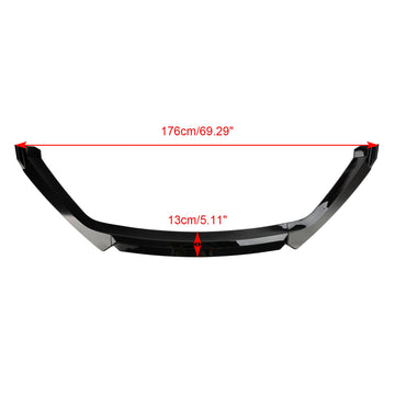 Seat Leon 5F 2012-2020 Gloss Black Front Spoiler Lip Performance - 0