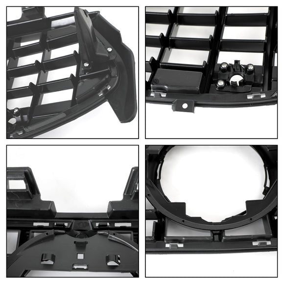 2019-2023 Mercedes Benz CLA-Class W118 C118 CLA180/200/220/250 Front Bumper Grill Gloss Black GTR Style Grill