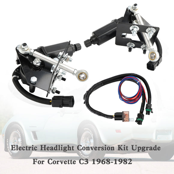 Corvette C3 1968-1982 Electric Headlight Conversion Kit 914015 Upgrade