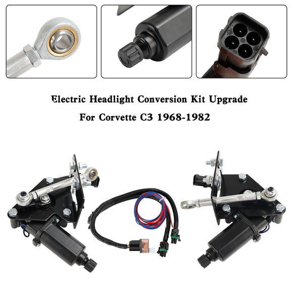 Corvette C3 1968-1982 Electric Headlight Conversion Kit 914015 Upgrade