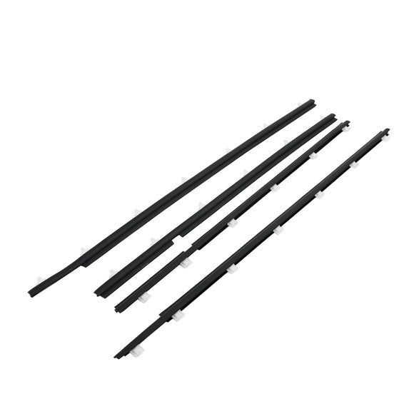 4pcs Outer Weatherstrip Door Belt Seal 68210-60010 68160-60010 For Toyota Land Cruiser FJ80 FZJ80 HZJ80 1990-1998