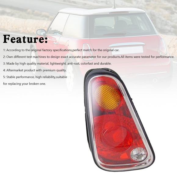 Lámpara de luz trasera izquierda 63217166955 para Mini Cooper R50 R52 R53 2005-2008
