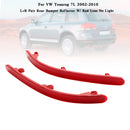 L+R Paar Heckstoßstangenreflektor mit roter Linse, kein Licht, für VW Touareg 7L 2002–2010-4