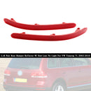 L+R Paar Heckstoßstangenreflektor mit roter Linse, kein Licht, für VW Touareg 7L 2002–2010-5