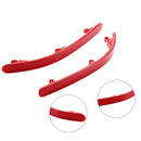 L+R Paar Heckstoßstangenreflektor mit roter Linse, kein Licht, für VW Touareg 7L 2002–2010-1