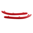 L+R Paar Heckstoßstangenreflektor mit roter Linse, kein Licht, für VW Touareg 7L 2002–2010-9