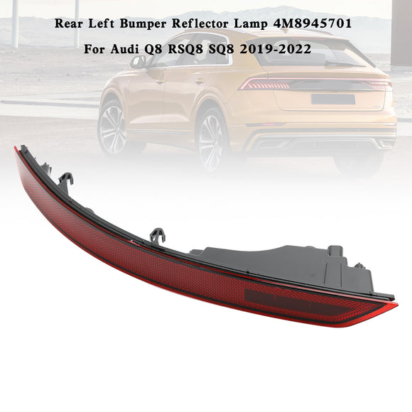 Rear Left Bumper Reflector Lamp 4M8945701 For Audi Q8 RSQ8 SQ8 2019-2022